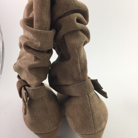 Alex Marie Tan Suede Slouchy Boot - Picture 4 of 5
